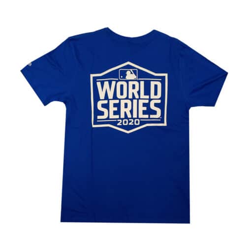 New Era Los Angeles Dodgers World Series 2020 Short Sleeve T-Shirt Dark Royal Blue Back