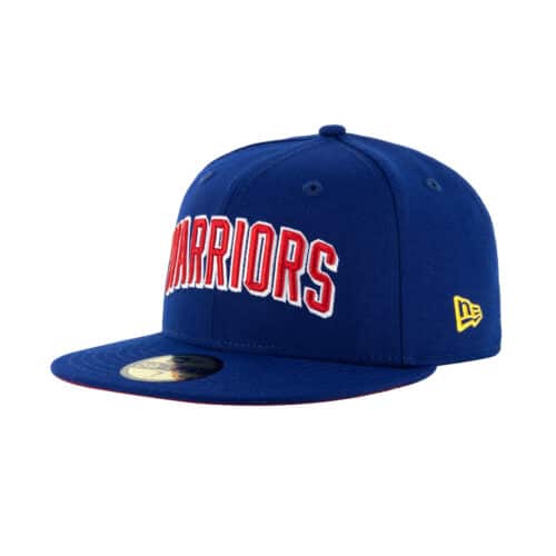 New Era x BC 59Fifty Golden State Warriors Jersey Logo Dark Royal Blue Red White Fitted Hat 1