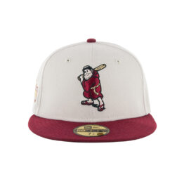 New Era x BC x SDHC 59Fifty San Diego Padres Batting Friar Stone Gray Cardinal Red Fitted Hat