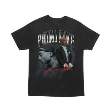 Primitive x 2Pac Legend Washed Short Sleeve T-Shirt Black