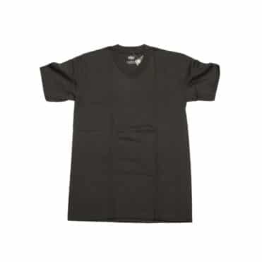Shaka V Neck Plain T-Shirt Charcoal