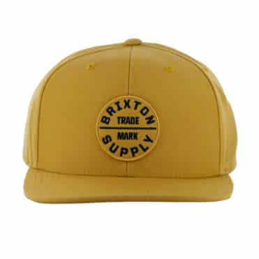 Brixton Oath III Snapback Hat Bright Gold