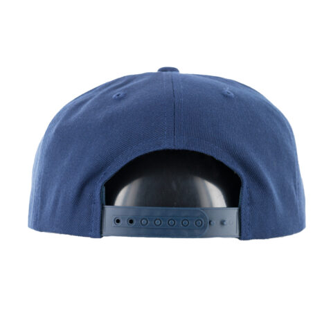 Brixton Oath III Snapback Hat Washed Navy Safari Back