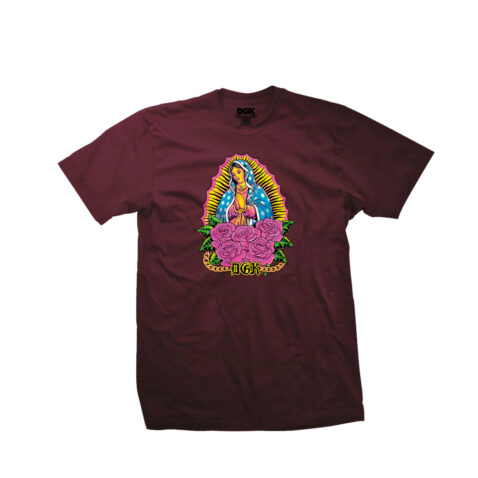 DGK Day-Glo Short Sleeve T-Shirt Burgundy