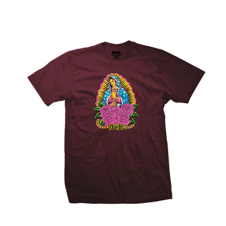 DGK Day-Glo Short Sleeve T-Shirt Burgundy DGK Day-Glo Short Sleeve T-Shirt Burgundy