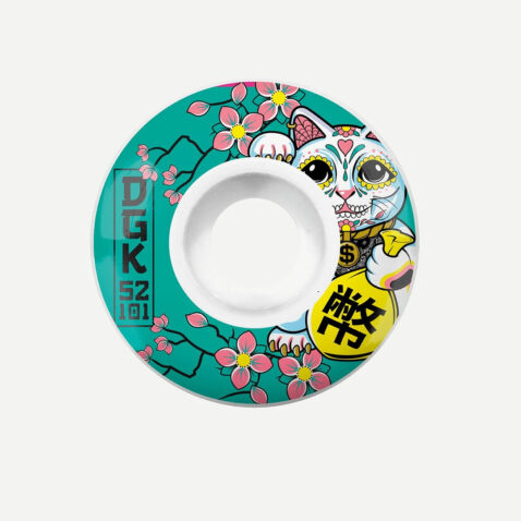 DGK Good Luck Santo Wheels Teal