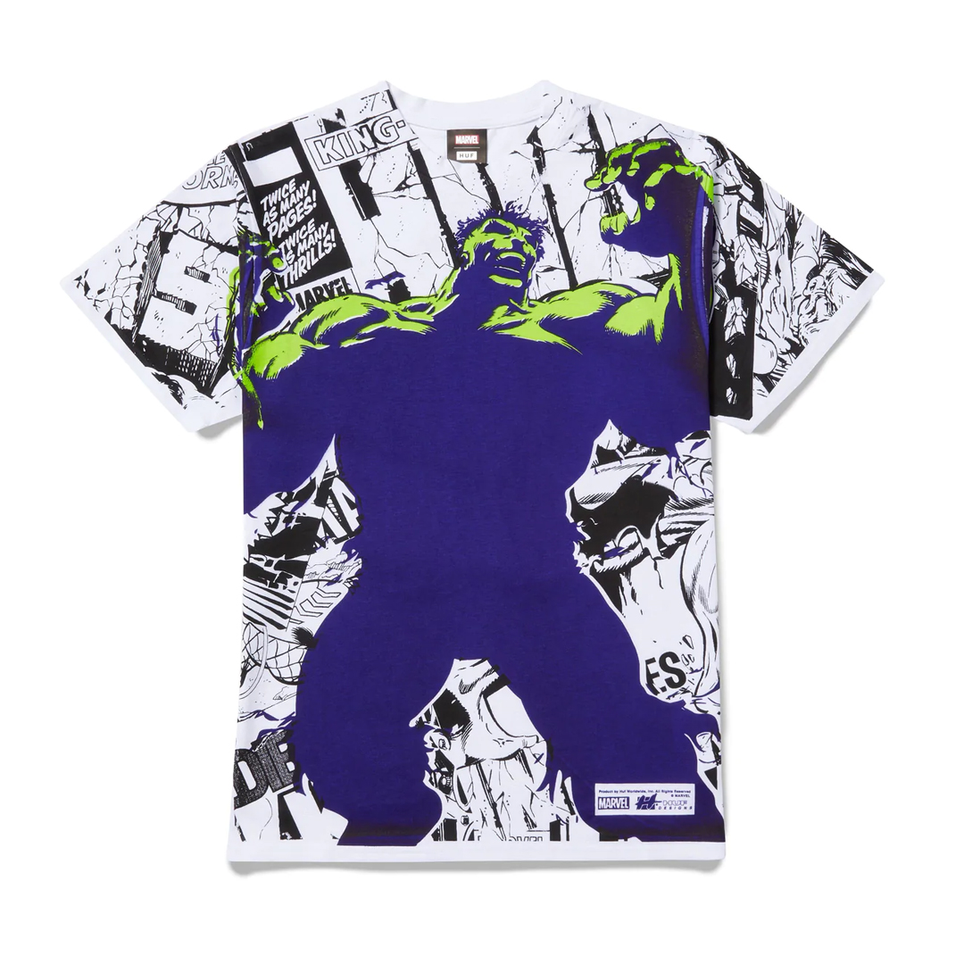 HUF x Hulk Gamma Short Sleeve T-shirt White - Billion Creation