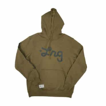 LRG Lifted Script Pull Over Hoodie Olive