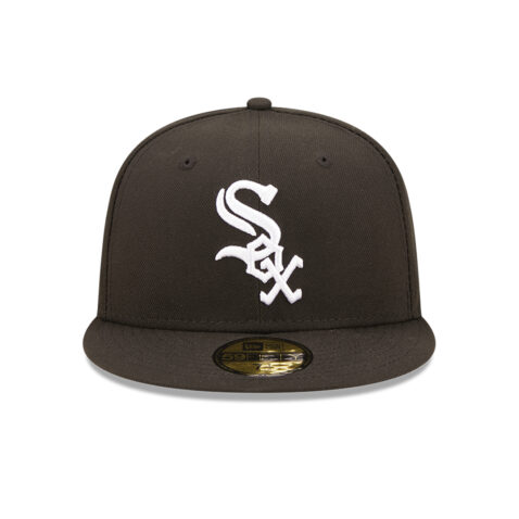 New Era 59Fifty Chicago White Sox Cloud Icon Fitted Hat Black Front