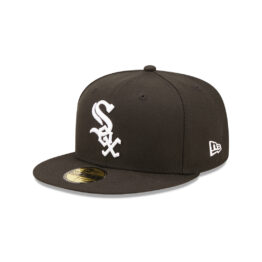 New Era 59Fifty Chicago White Sox Cloud Icon Fitted Hat Black Left Front