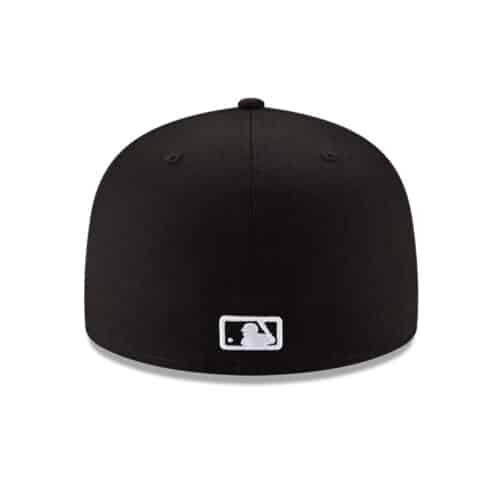 New Era 59Fifty Chicago White Sox Fitted Hat Black Black White Back