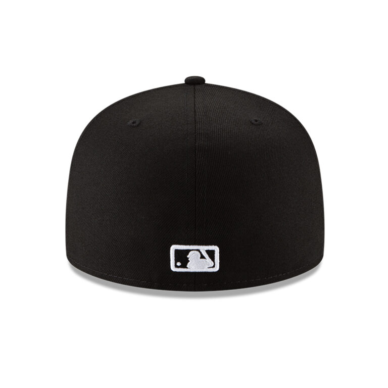 New Era 59Fifty Chicago White Sox Fitted Hat Black Black White Back New Era 59Fifty Chicago White Sox Fitted Hat Black Black White Back