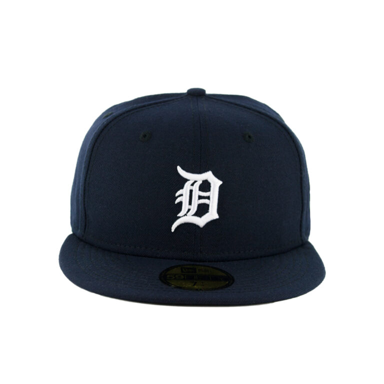 New Era 59Fifty Detroit Tigers Home Fitted Hat Dark Navy Front New Era 59Fifty Detroit Tigers Home Fitted Hat Dark Navy Front