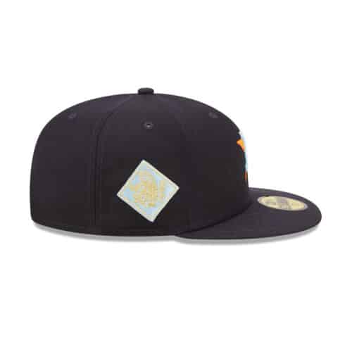 New Era 59Fifty Houston Astros Clouds Undervisor Fitted Hat Dark Navy Right