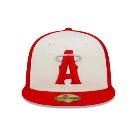 New Era 59Fifty Los Angeles Angels City Connect 2022 Fitted Hat Scarlet Red Front