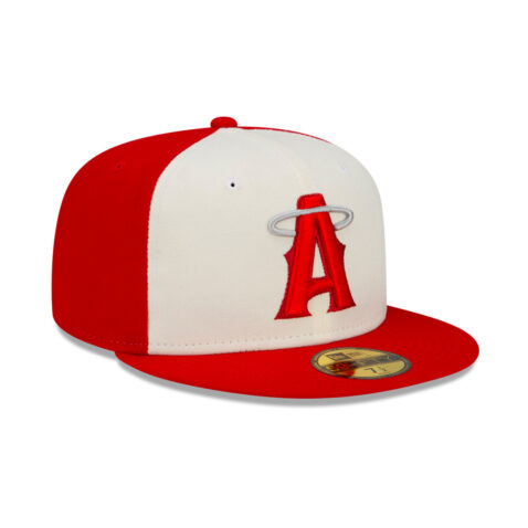 New Era 59Fifty Los Angeles Angels City Connect 2022 Fitted Hat Scarlet Red Right Front