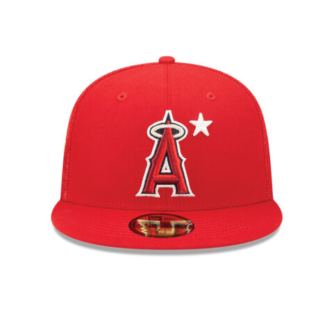 New Era 59Fifty Los Angeles Angels Game Workout 2022 All-Star Fitted Hat Scarlet Red Front
