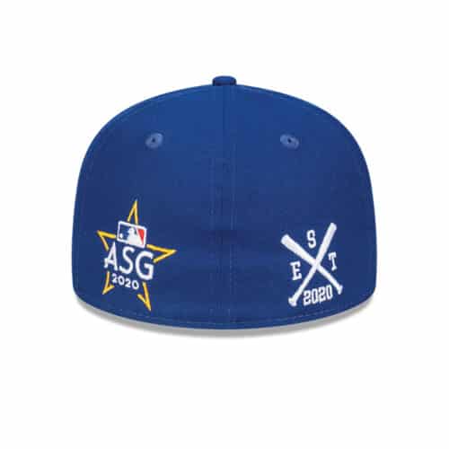 New Era 59Fifty Los Angeles Dodgers All Star Game 2022 Fan Pack Multi Patch Fitted Hat Dark Royal Back