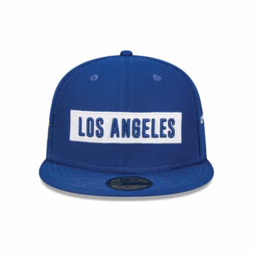 New Era 59Fifty Los Angeles Dodgers All Star Game 2022 Fan Pack Multi Patch Fitted Hat Dark Royal Front
