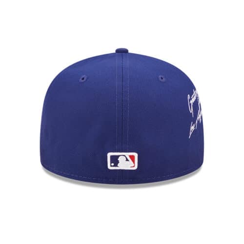 New Era 59Fifty Los Angeles Dodgers Cloud Icon Fitted Hat Dark Royal Back