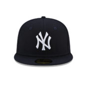 New Era 59Fifty New York Yankees Cloud Icon Fitted Hat Dark Navy Front