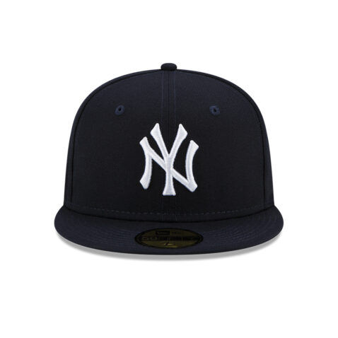 New Era 59Fifty New York Yankees Cloud Icon Fitted Hat Dark Navy Front