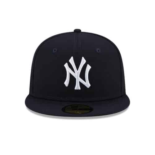 New Era 59Fifty New York Yankees Cloud Icon Fitted Hat Dark Navy Front