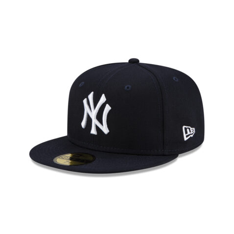 New Era 59Fifty New York Yankees Cloud Icon Fitted Hat Dark Navy Left Front