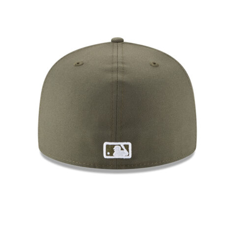 New Era 59Fifty New York Yankees Fitted Hat New Olive White Back