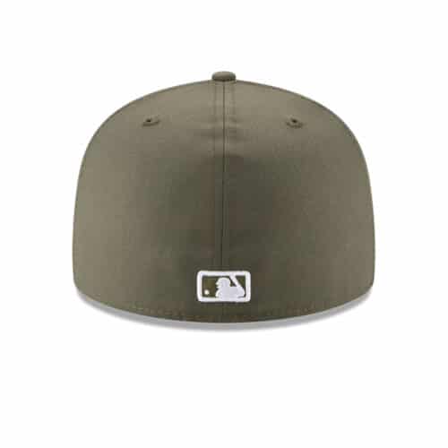 New Era 59Fifty New York Yankees Fitted Hat New Olive White Back
