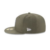New Era 59Fifty New York Yankees Fitted Hat New Olive White Left