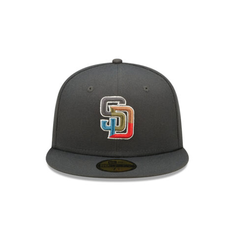 New Era 59Fifty San Diego Padres Color Pack Multi Fitted Hat Graphite Front