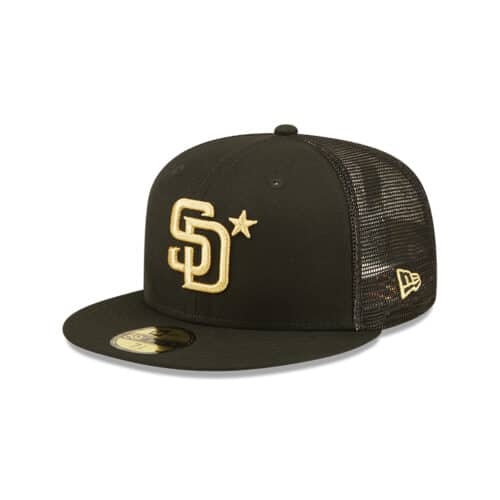 New Era 59Fifty San Diego Padres Game 2022 All-Star Fitted Hat Black Left Front