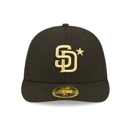 New Era 59Fifty San Diego Padres Game Low Profile 2022 All-Star Fitted Hat Black Front