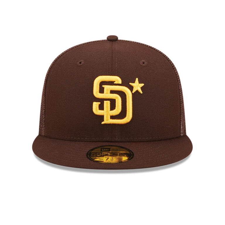 New Era 59Fifty San Diego Padres Game Workout 2022 All-Star Fitted Hat Burnt Wood Brown Front New Era 59Fifty San Diego Padres Game Workout 2022 All-Star Fitted Hat Burnt Wood Brown Front