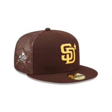 New Era 59Fifty San Diego Padres 2022 All-Star Game Workout Fitted Hat Burnt Wood Brown