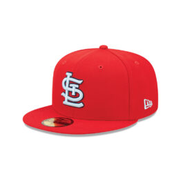 New Era 59Fifty St. Louis Cardinals Clouds Undervisor Fitted Hat Scarlet Red Left Front