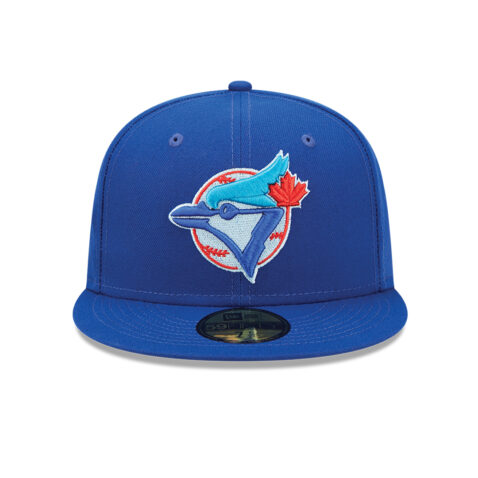 New Era 59Fifty Toronto Blue Jays Cloud Undervisor Fitted Hat Royal Blue Front