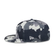 New Era 9Fifty Las Vegas Raiders Training Camp Snapback Hat Black Camo Left