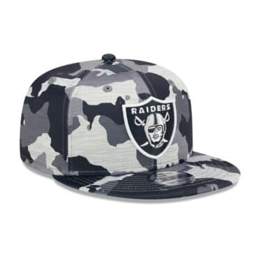 New Era 9Fifty Las Vegas Raiders Training Camp Snapback Hat Black Camo