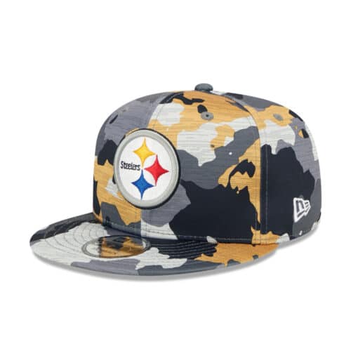 New Era 9Fifty Pittsburgh Steelers Training Camp Snapback Hat Yellow