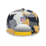 New Era 9Fifty Pittsburgh Steelers Training Camp Snapback Hat Yellow Back