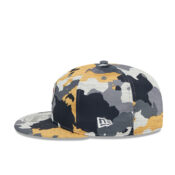 New Era 9Fifty Pittsburgh Steelers Training Camp Snapback Hat Yellow Left
