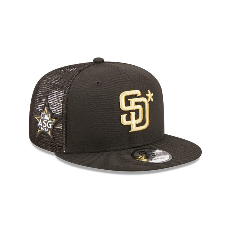 New Era 9Fifty San Diego Padres Game 2022 All-Star Snapback Hat Black Right Front New Era 9Fifty San Diego Padres Game 2022 All-Star Snapback Hat Black Right Front