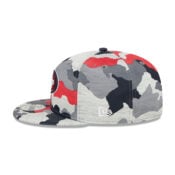 New Era 9Fifty San Francisco 49ers Training Camp Snapback Hat Red Camo Left