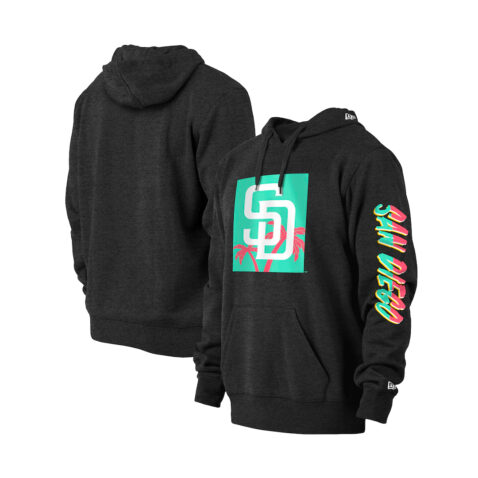 New Era Sand Diego City Connect 2022 Pullover Black Front and Back