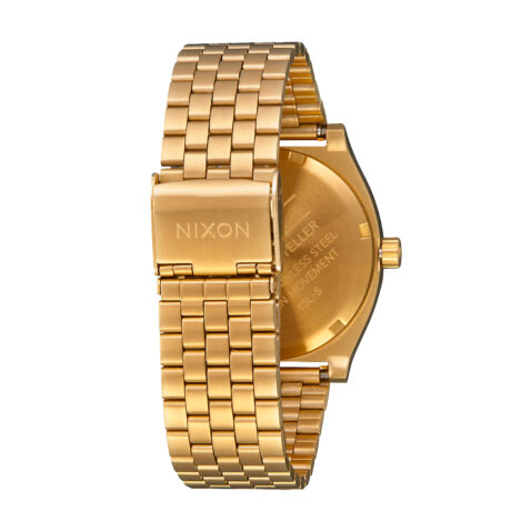 Nixon Time Teller Watch All Gold Gold Back