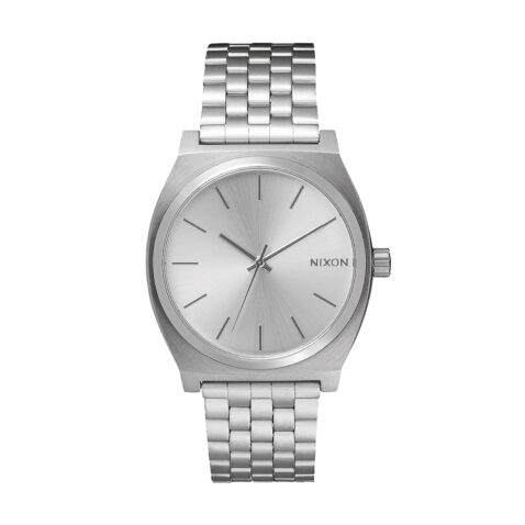 Nixon Time Teller Watch All Silver Front