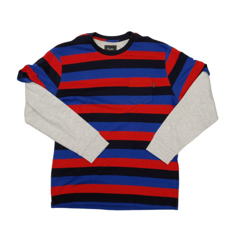Primitive Two Fer Stripe Crew Midnight