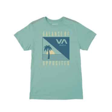 RVCA Kingstown Short Sleeve T-Shirt Nile Blue